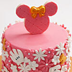 Cute Minnie Mouse First Birthday Cake