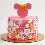 Cute Minnie Mouse First Birthday Cake