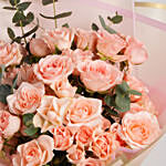 Peachy Blushes Rose Bouquet