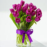 20 Purple Tulip Arrangement