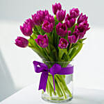 20 Purple Tulip Arrangement