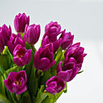 20 Purple Tulip Arrangement