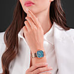 ساعة نسائية فاخرة من شيروتي مرتبة مع فور ايفر روز في بوكس