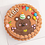 Teddy Birthday Chocolate Cake 8 Portion