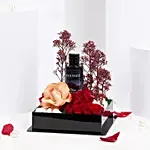 عطر سوفاج الرجالي في بوكس ورد جوري وبيبي روز أحمر