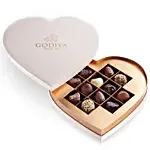 Coeur Gift Box Beige 12 Pc By Godiva