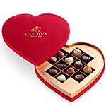 Coeur Gift Box Red 12 Pc By Godiva