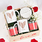 Love Theme Mugs Candle and LED Lamp