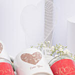 Love Theme Mugs Candle and LED Lamp