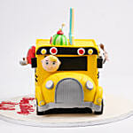 Animals in Bus Kids Birthday Chocolate Cake