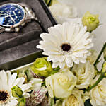 Flowers with Watch by Cerruti 1881 For Him