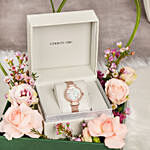 Rose Gold Cerruti Watch and Flowers For Her