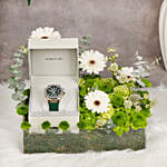 Wishing You Best of Time Cerruti 1881 Watch with Flowers