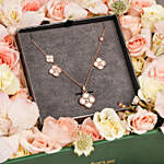 Bold and Delicate Cerruti 1881 Necklace & Earrings with Flowers