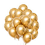 Gold Chrome Balloons 20 Pcs