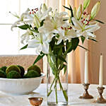 Happiness With Lilies Arrangement Delux