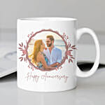 Happy Anniversary Floral Mug