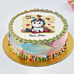 Happy Birthday Unicorn Half Kg Chocolate Cake
