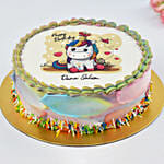 Happy Birthday Unicorn One Kg Chocolate Cake