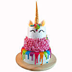 Happy Unicorn 3 Layered Marble Cake