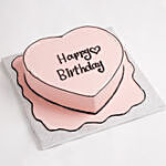 Heart Shaped Chocolate Cartoon Cake 12 Portion