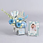 Its a Boy Flowers And Photo Frame