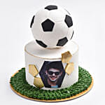 Kickoff Chocolate Photo Cake