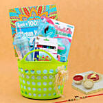 Kids Will Love It Basket With Rakhi