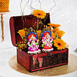 Laxmi Ganesha Flowers Box