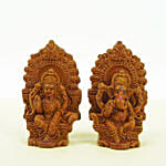 Laxmi n Ganesha Idols Brown Color