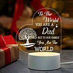 Light Up Dad's World: LED Lamp with Heartwarming Quote