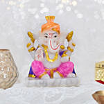 Lord Ganesha With Mukut Idol
