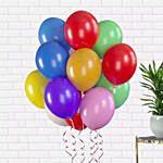 Mixed Colour 10 Latex Balloons