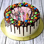 MNM Chocolate Birthday Photo Cake 1.5 Kg