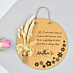 Mothers Day Hanging Plaque of Dry Flowers