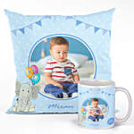 Mug And Cushion Combo for Baby Boy