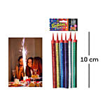 Pack of 6 Small Sparkling Candle