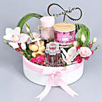 Perfume and Tea Hamper For Lady Love