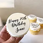 Personalised Birthday Vanilla Cupcakes Set Of 6