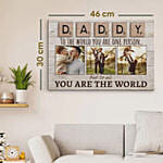 Personalised Canvas Photo Frame For DAD