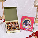 Personalised Chocolate Truffles Box For Bhai Dooj