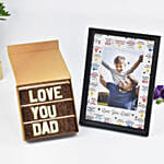 Personalised Love U Dad Frame With Chocolates