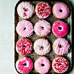 Pink Chocolate Covered Donuts