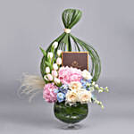 Premium Belgian Chocolate Box with Flowers