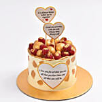 Premium Love Quotes Cake