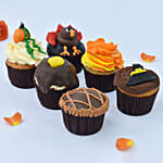 Pumpkin Shape Cupcakes 6 Pcs