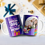 Purple Theamed Birthday Mug