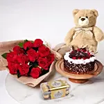 Red Roses Surprise Combo