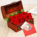 Red Roses Treasure Box Greetings