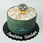 Rolex Watch Designer Cake Marble